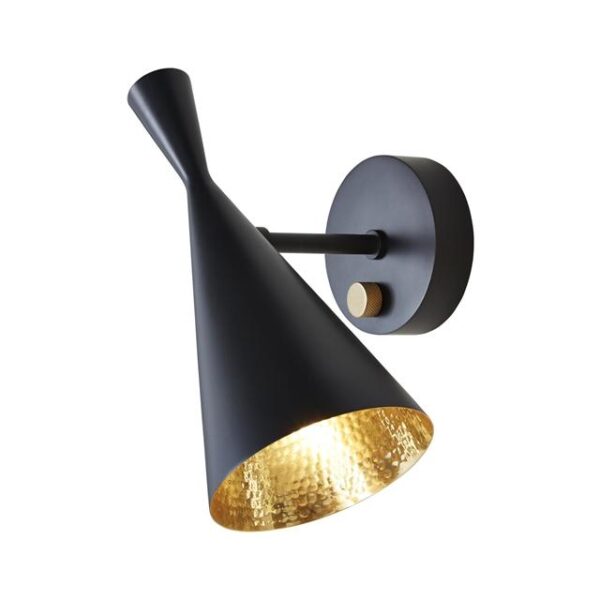 Tom Dixon Beat Væglampe Sort & Messing