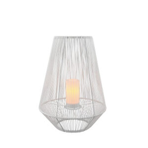 Trio Lighting Mineros solcelle bordlampe - Ø51-hvid