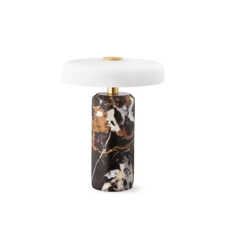 Trip Transportabel Lampe Dark Clay Marble/Mat Opal