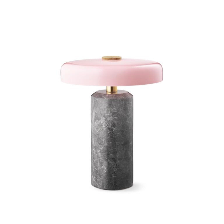 Trip Transportabel Lampe Silver Marble/Rose
