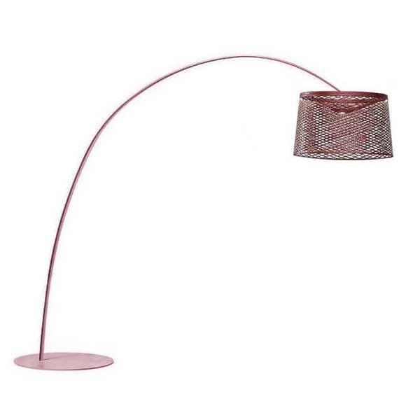 Twiggy Grid Udendørs Gulvlampe Cremisi