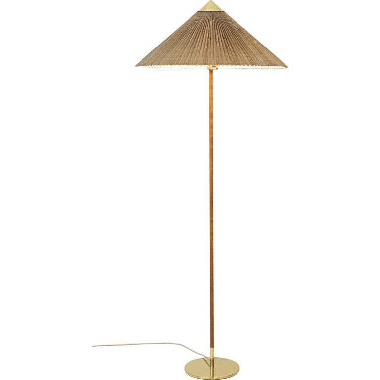 Tynell Collection 9602 Gulvlampe Messing/Bambus