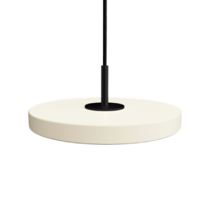 Umage Asteria Micro Pendel Med Lysdæmper Pearl White/Sort Top