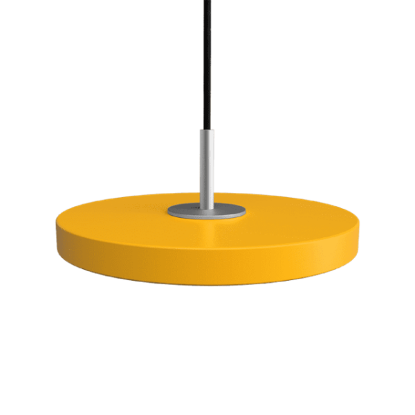 Umage Asteria Micro Pendel Saffron Yellow/Stål Top