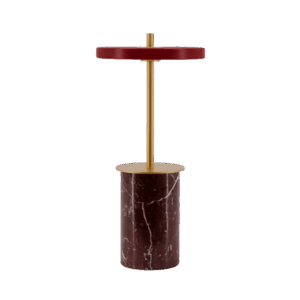 Umage Asteria Move Transportabel Lampe Mini Rød Marmor