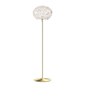 Umage Eos Gulvlampe Medium Hvid/Messing