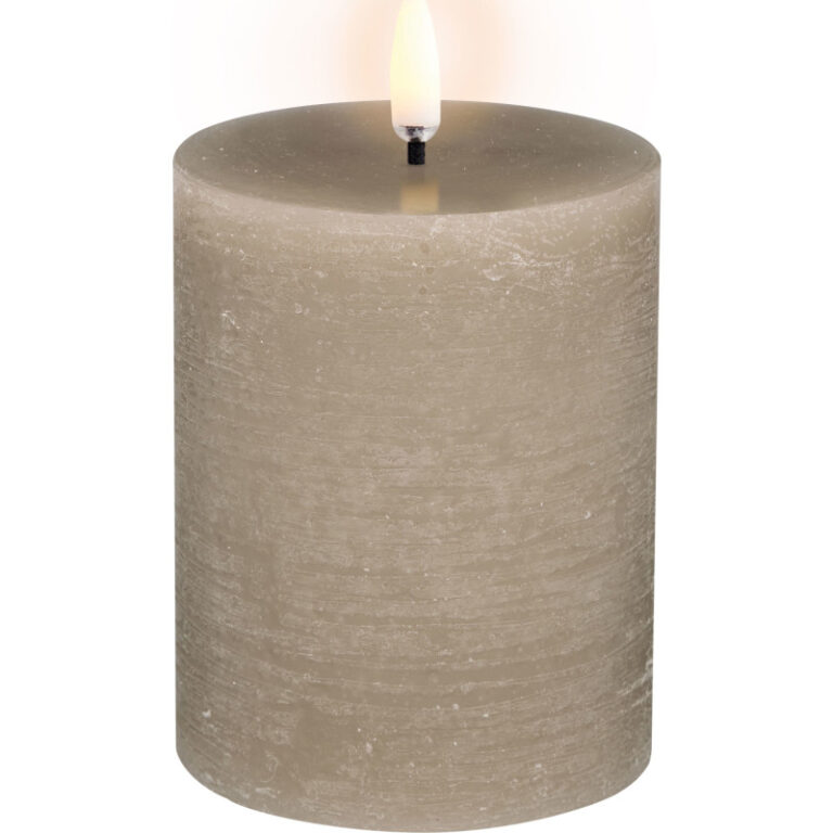 Uyuni LED bloklys, batteri, beige