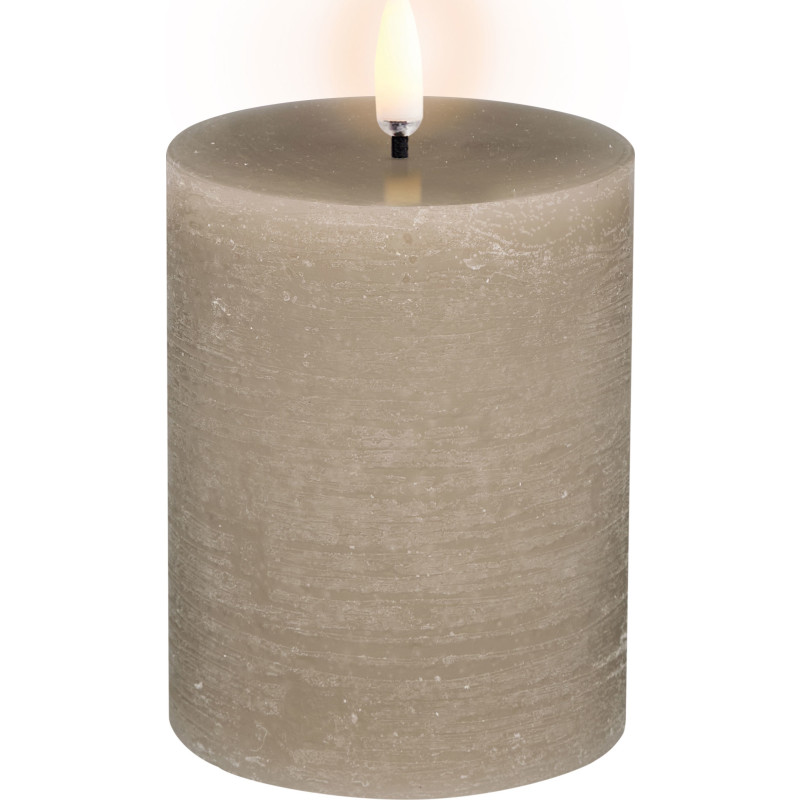 Uyuni LED bloklys, batteri, beige
