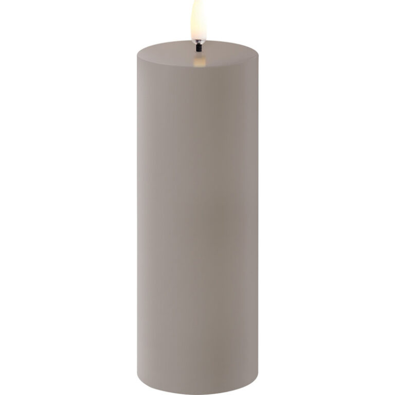 Uyuni LED bloklys, batteri, beige