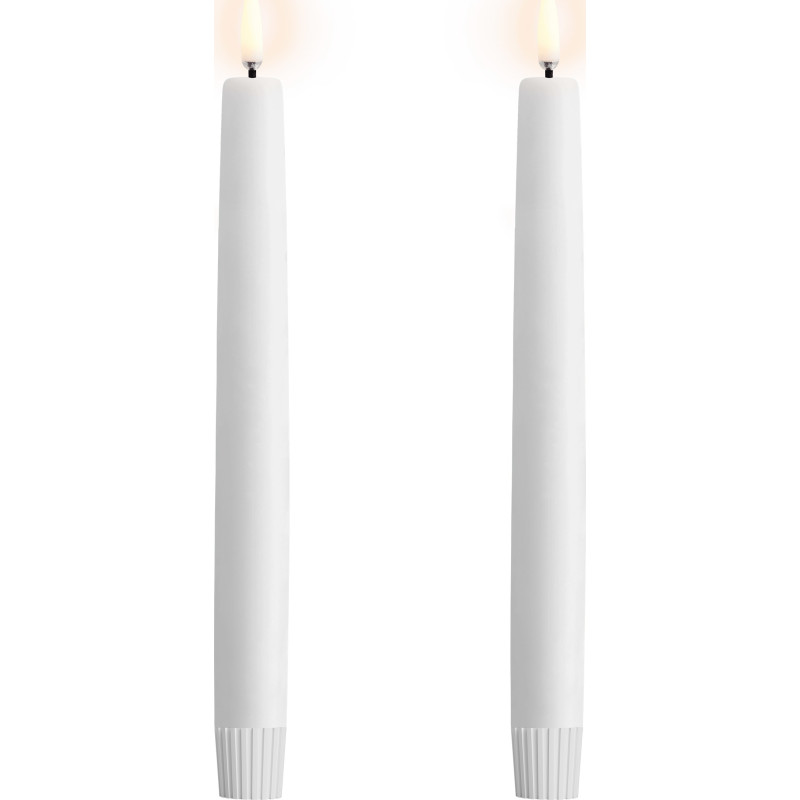 Uyuni LED kronelys, batteri, hvid