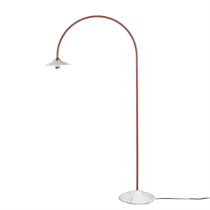 Valerie Objects Standing Lamp N°2 Gulvlampe Marmor/Menie Red