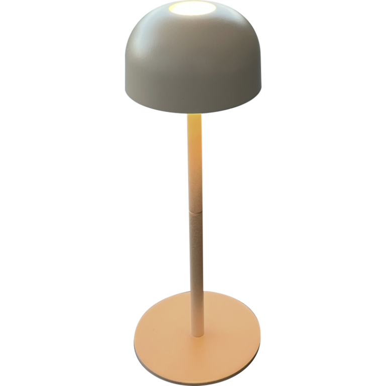 Veli Line Shine genopladelig bordlampe, grå