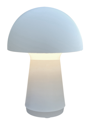 Veli Line genopladelig bordlampe, hvid
