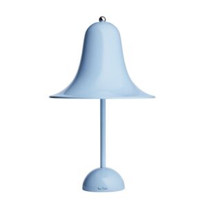 Verner Panton Pantop Bordlampe Lys Blå Ø23 cm