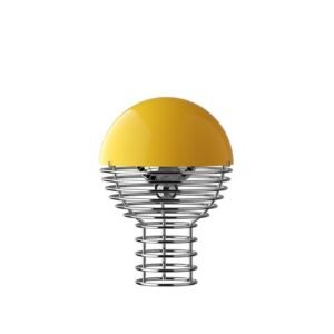 Verpan Wire Transportabel Lampe Gul
