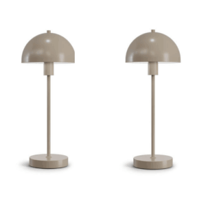 Vienda 2 stk - grå - Bordlampe - Herstal