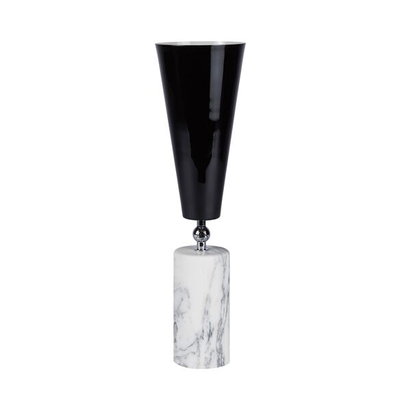 Vox Bordlampe Hvid Marmor & Krom/Sort Stor