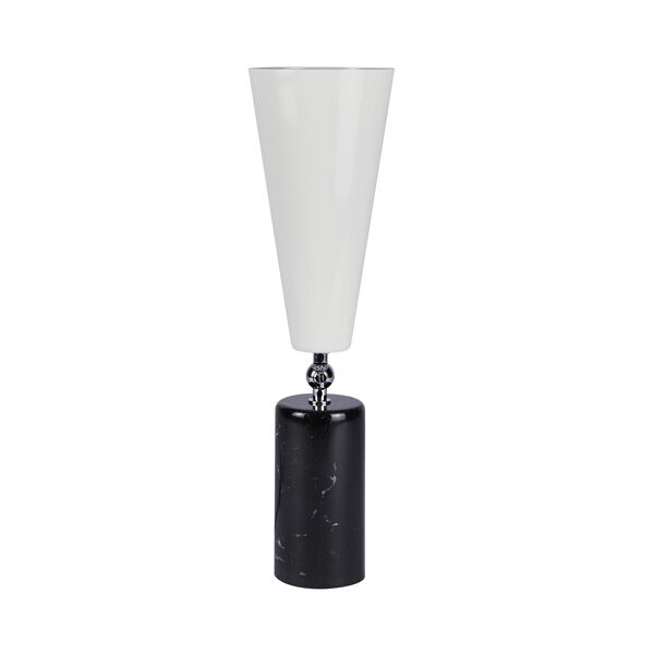 Vox Bordlampe Sort Marmor & Krom/Hvid Stor