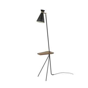 Warm Nordic Cone Gulvlampe M. Bord Sort Noir