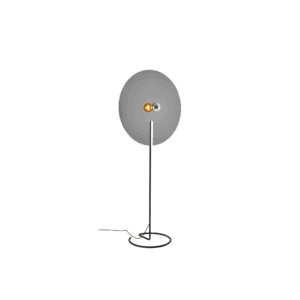 Wever & Ducré MIRRO 3.0 Gulvlampe Mat Sort/Sort Krom