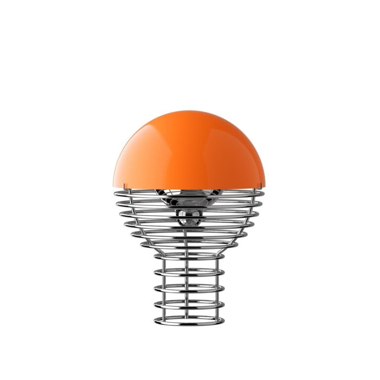 Wire Transportabel Lampe Orange