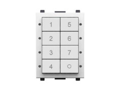 digidim136WD2 Panel med 8 tryk, DALI2,7 scener + sluk, hvid
