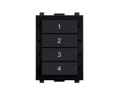digidim137BW2 Panel med 8 tryk, DALI2,7 scener + sluk, hvid